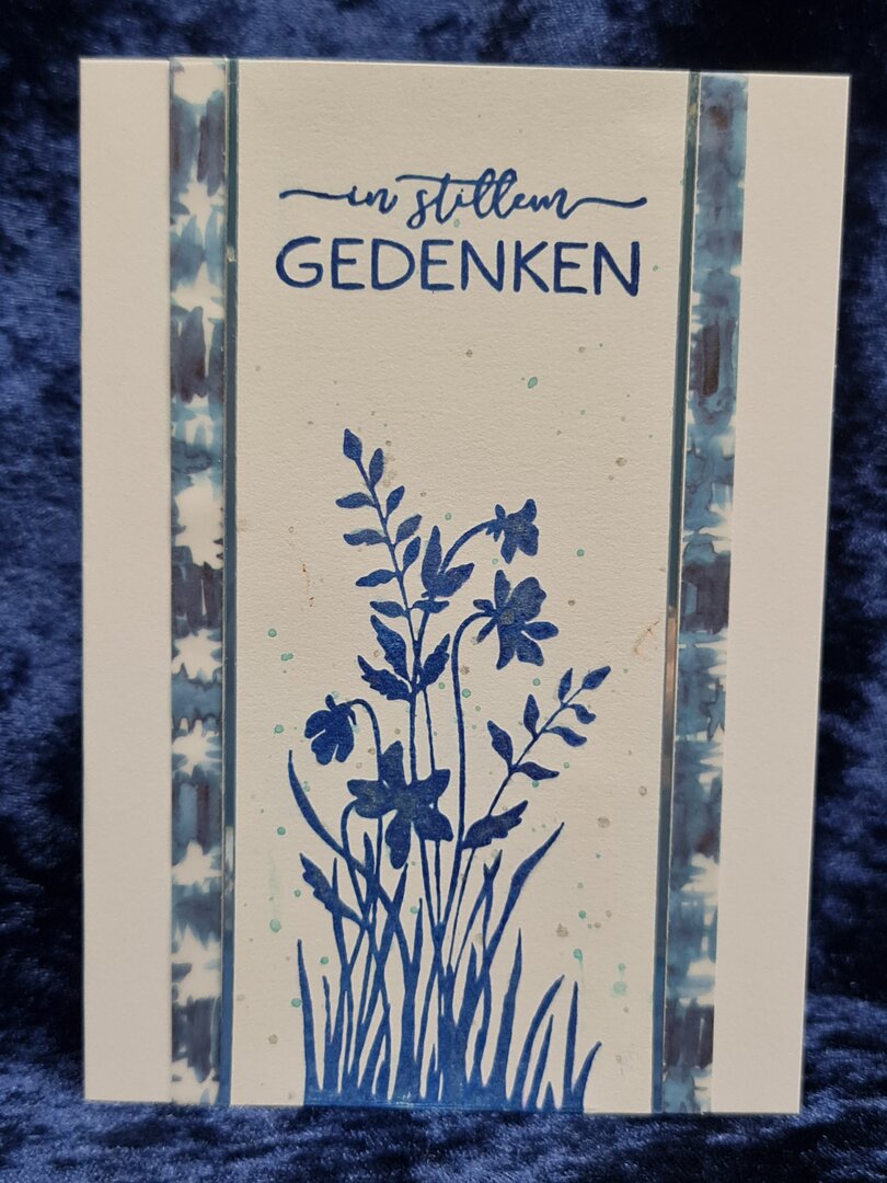 Trauer Blume blau