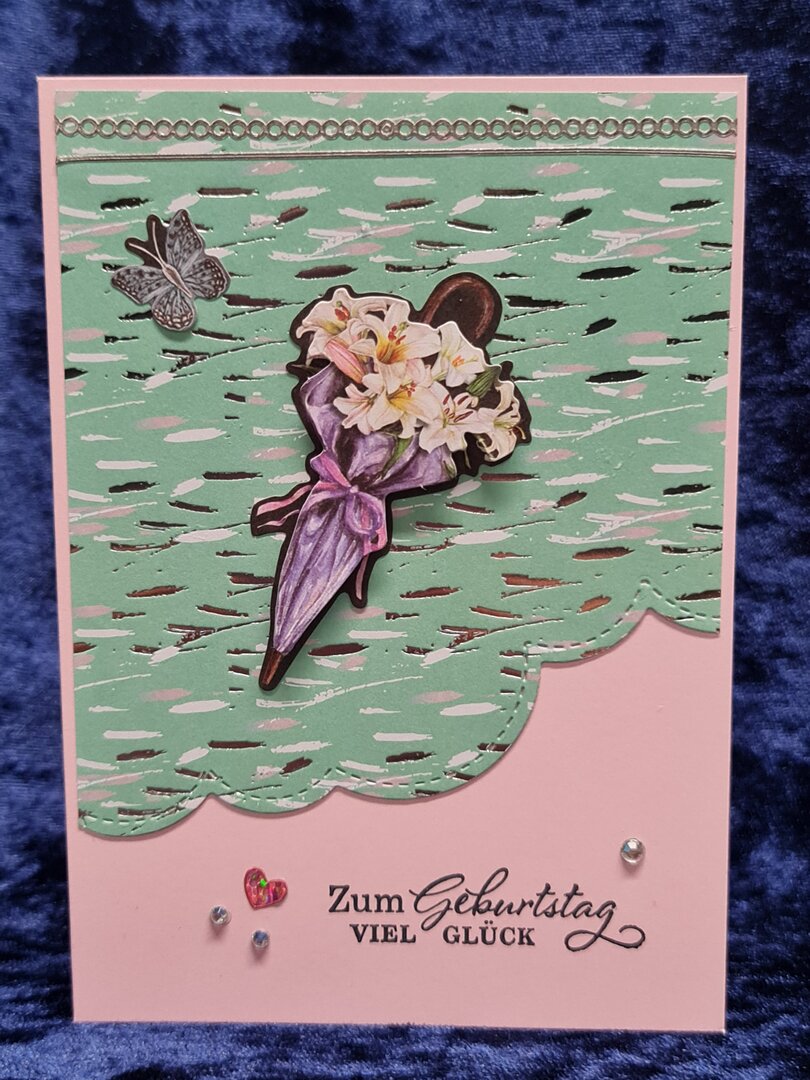 Schirm mit Blumen