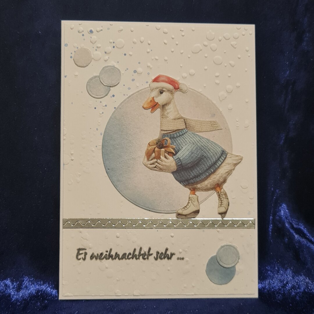 Gans mit Geschenk