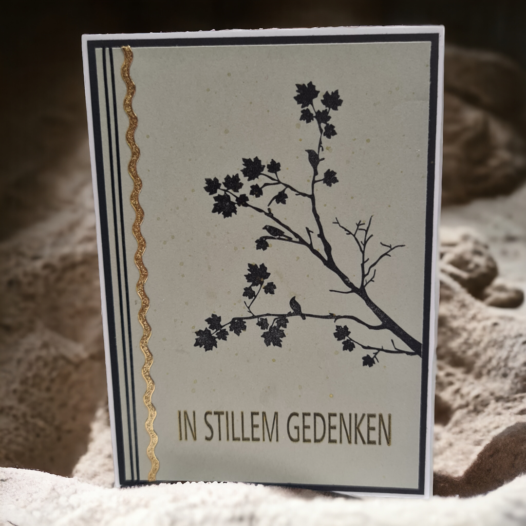 Trauer Ast grau-schwarz